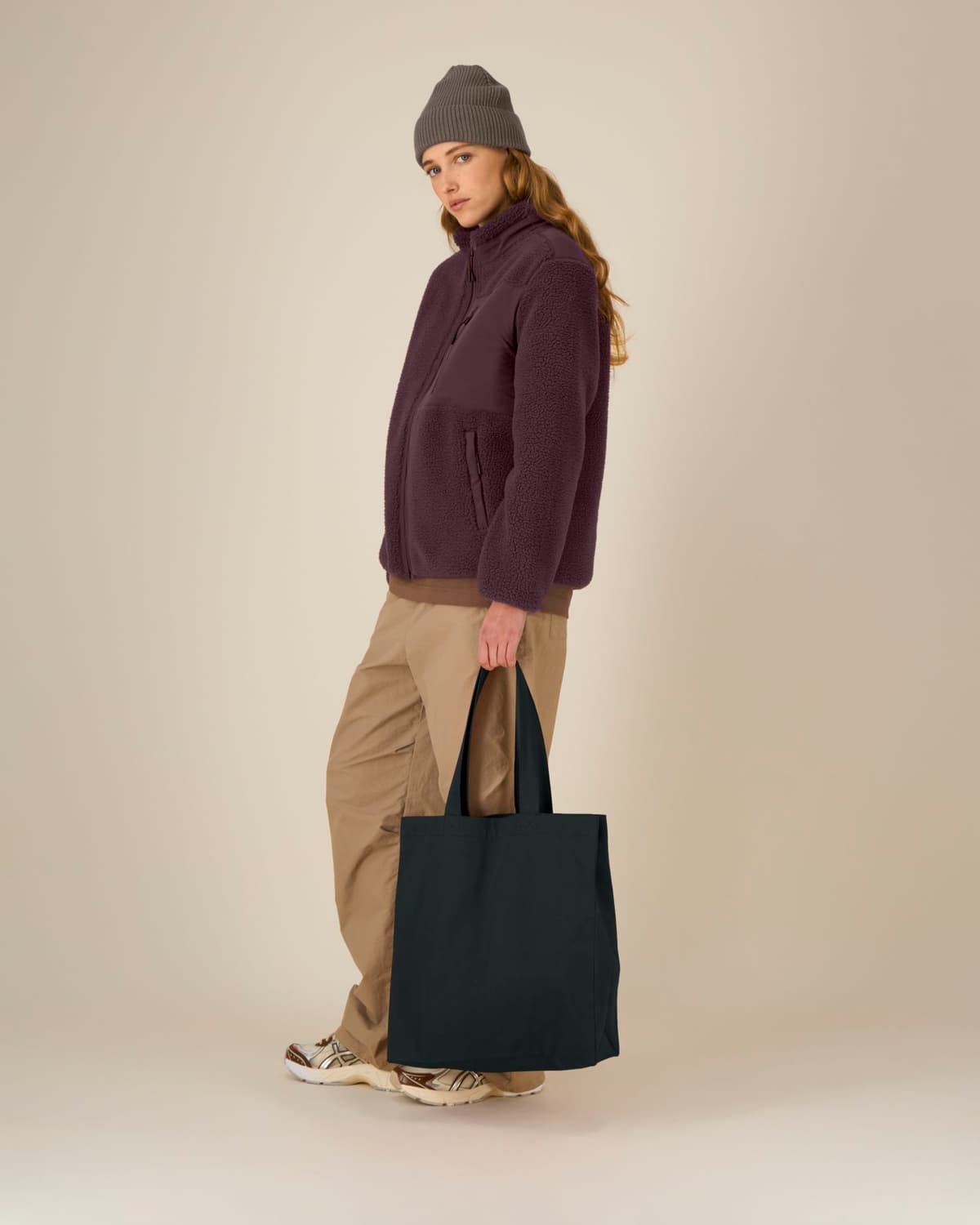 Mid Tote Bag – Black